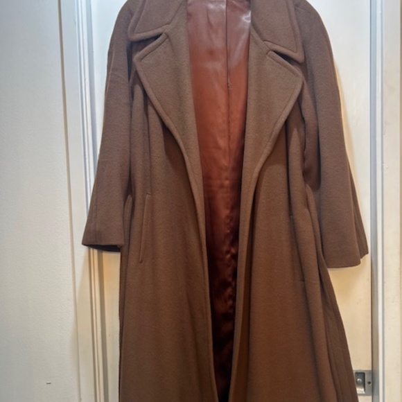 Regency Pure Cashmere Coat with  large shoulder pads - Picture 9 of 13